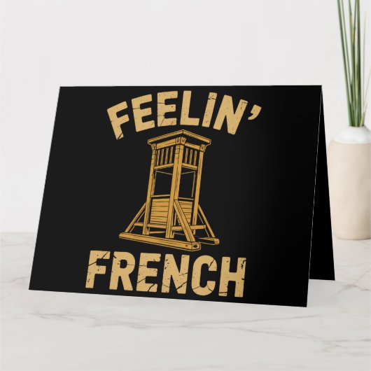 Franse guillotine kaart (Voorkant)