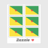 Franse Guyanese vlag Sticker (Vel)