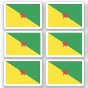 Franse Guyanese vlag Sticker