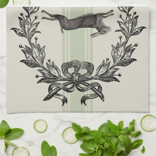 franse haas theedoek (Gevouwen)