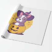 Franse Halloween Cadeaupapier (Uitgerold)