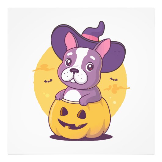 Franse Halloween Foto Afdruk (Voorkant)