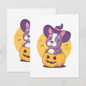 Franse Halloween Informatiekaartje (Voorkant / Achterkant)