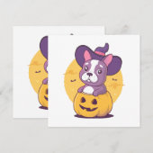 Franse Halloween Kaart (Voorkant / Achterkant)