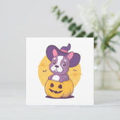 Franse Halloween Kaart (Staand voorkant)