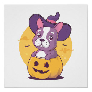 Franse Halloween Perfect Poster