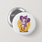 Franse Halloween Ronde Button 5,7 Cm (Voorkant /achterkant)