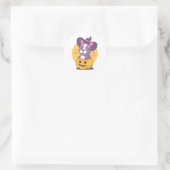 Franse Halloween Ronde Sticker (Tas)