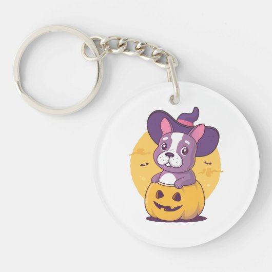 Franse Halloween Sleutelhanger (Voorkant)