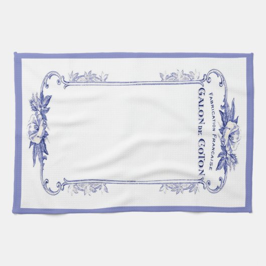  franse handdoek voor blauwe keuken (Horizontaal)