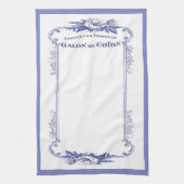  franse handdoek voor blauwe keuken (Verticaal)