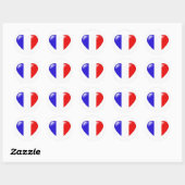 Franse hart sticker - Coeur français (Vel)