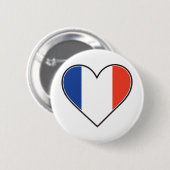 Franse hartvlag ronde button 5,7 cm (Voorkant /achterkant)