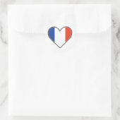 Franse hartvlag ronde sticker (Tas)