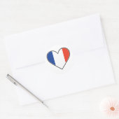 Franse hartvlag ronde sticker (Envelop)