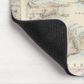 Franse havens en havens en Plan van Parijs Muismat (Hoek)