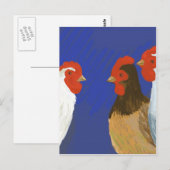 franse hennen briefkaart (Voorkant / Achterkant)