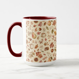 Franse herfst platteland café vintage patroon mok