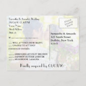 Franse homoseksuele bruiloft RSVP met foto Uitnodiging Briefkaart (Achterkant)