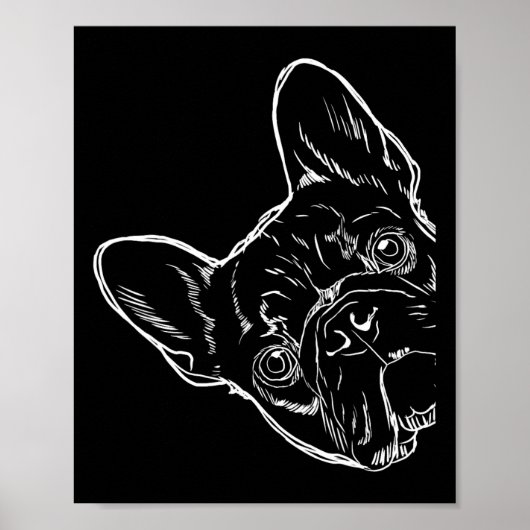 Franse hond Franse Bulldog 1 Poster (Voorkant)