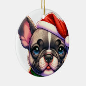 Franse hond keramisch ornament (Rechts)