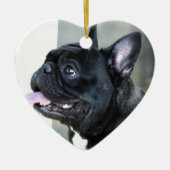 Franse hond keramisch ornament (Voorkant)