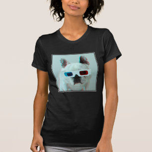 Franse hond met 3D-bril T-shirt