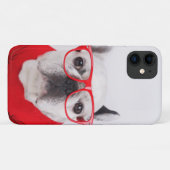 Franse hond met bril en Shirt Case-Mate iPhone Case (Achterkant (horizontaal))