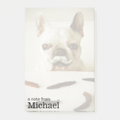 Franse hond met een snor post-it® notes (Voorkant)