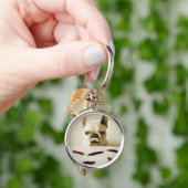 Franse hond met een snor sleutelhanger (Hand)