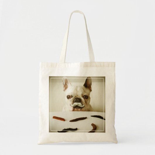 Franse hond met een snor tote bag (Voorkant)