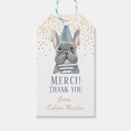 Franse hond met partijPet Cadeaulabel
