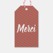 franse hond met Pet Merci Cadeaulabel (Achterkant)