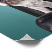 Franse hond op de stoel poster (Hoek)