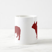 Franse hond (rood) koffiemok (Center)