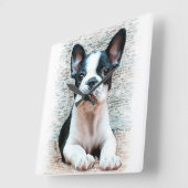 Franse hond vierkante klok (Hoek)