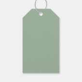 Franse hoorn band muziekles cadeaulabel (Achterkant)
