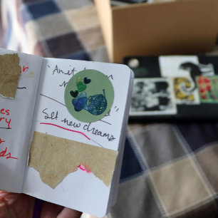 Franse hoorn band muziekles ronde sticker