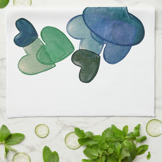 Franse hoorn band muziekles theedoek (Gevouwen)