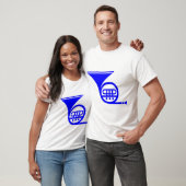 Franse Hoorn - Blauw T-shirt (Unisex)
