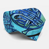 Franse hoorn bloem Franse hoorns band klasse Stropdas (Opgerold)