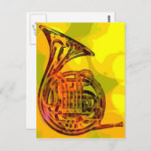 Franse Hoorn Briefkaart (Voorkant / Achterkant)