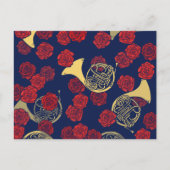 Franse hoorn briefkaart (Voorkant)