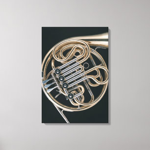 Franse hoorn canvas afdruk