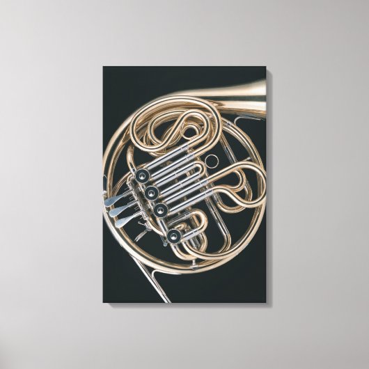 Franse hoorn canvas afdruk (Voorkant)