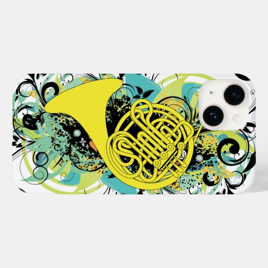 Franse hoorn Case-Mate iPhone case (Achterkant (horizontaal))