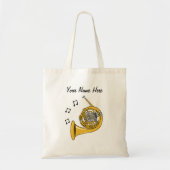 Franse Hoorn Custom Canvas tas Messing Muzikant Gi (Voorkant)