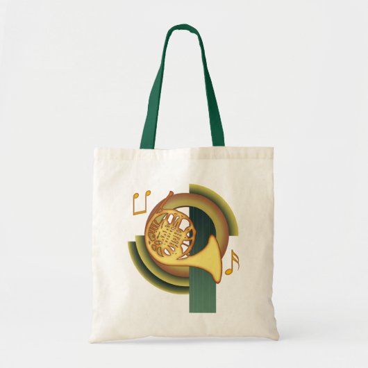 Franse Hoorn Deco Tote Bag (Voorkant)