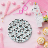 Franse Hoorn en muziek Papieren Bordje (Feest)