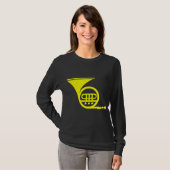 Franse hoorn - Geel T-shirt (Voorkant volledig)